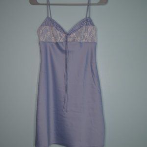 Urban Outfitters Silky Satin Baby Blue Dress *Nw/oT*